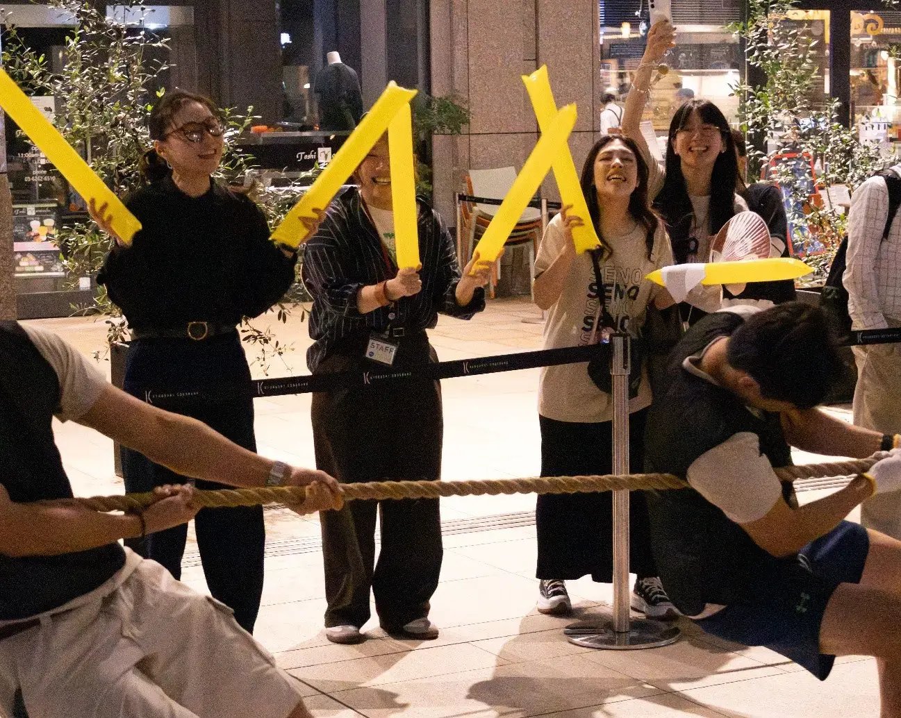 応援に駆けつけていた仲間たち