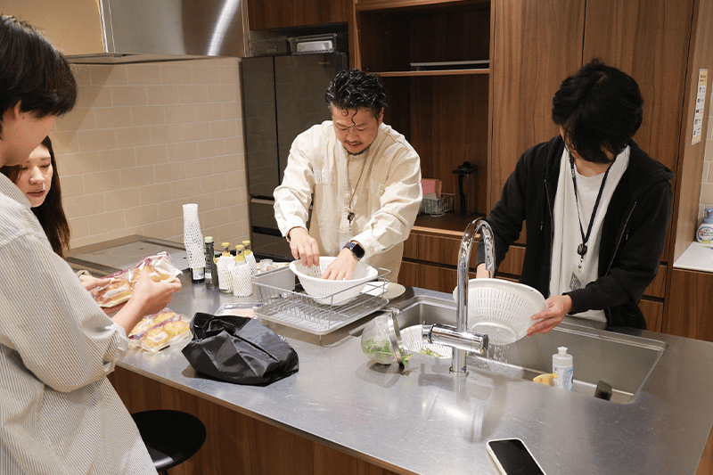 調理体験の様子